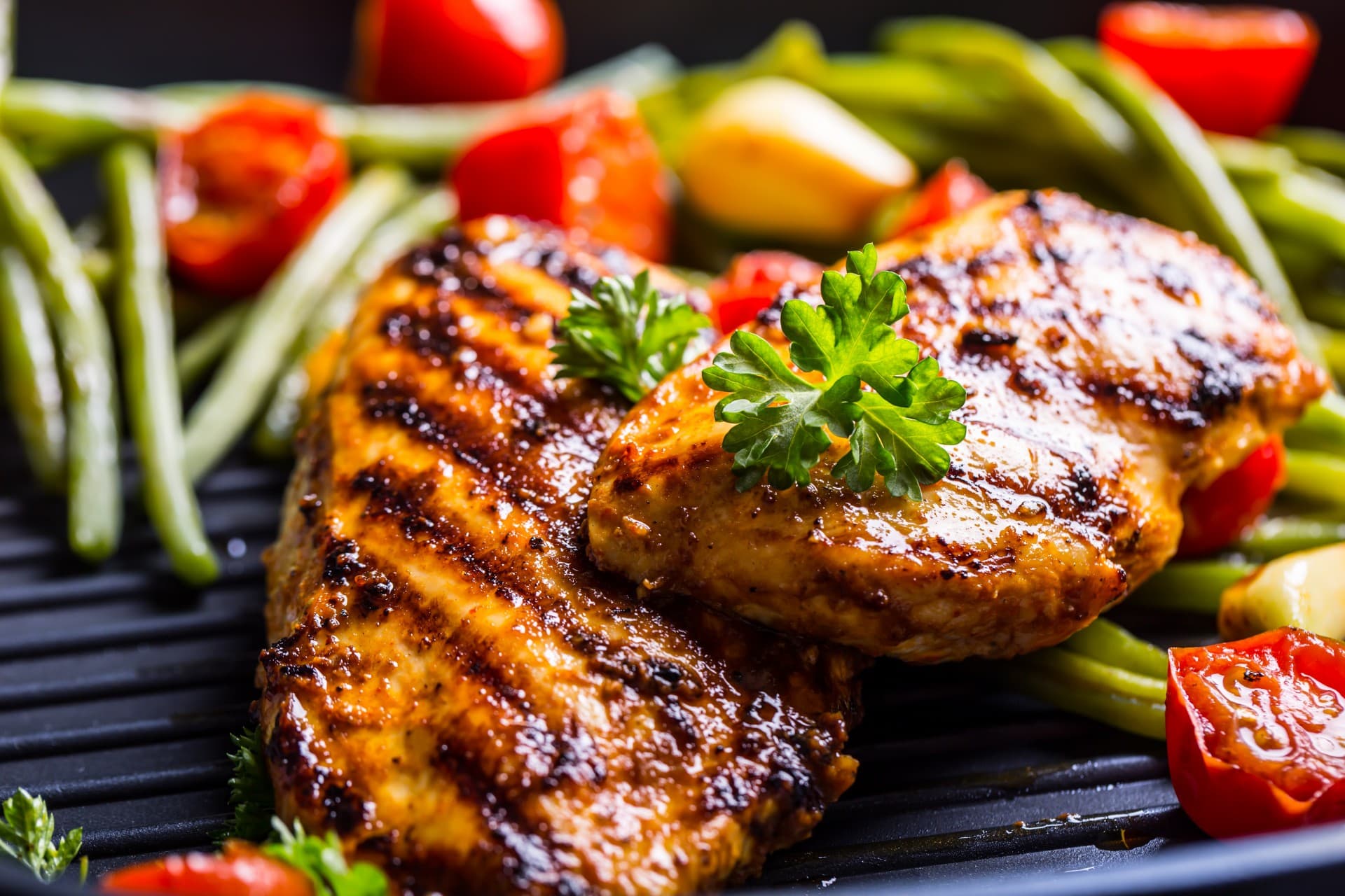 Photo of GRILLED CHICKEN with PINEAPPLE-CANTALOUPE SALSA